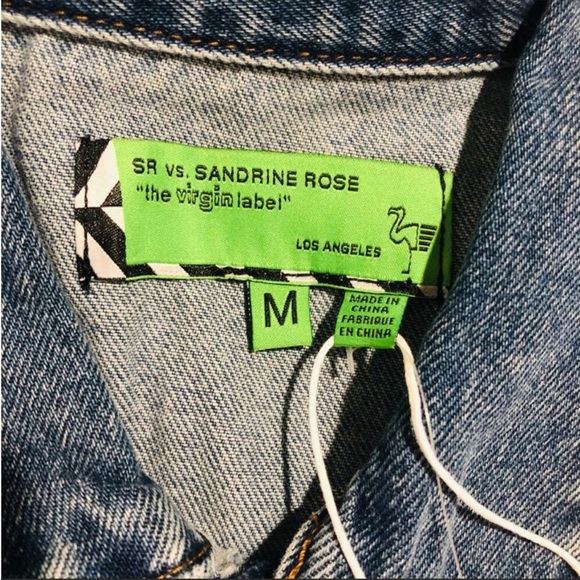 Free People X Sandrine Rose Oversized Denim Jacket In Indigo. NWT! Sz S & M - Picture 5 of 11